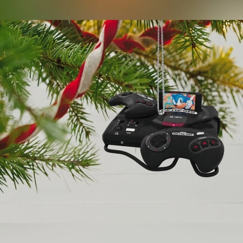 NIB 2022 Hallmark Keepsake SEGA Genesis Console Ornament | Light & Sound